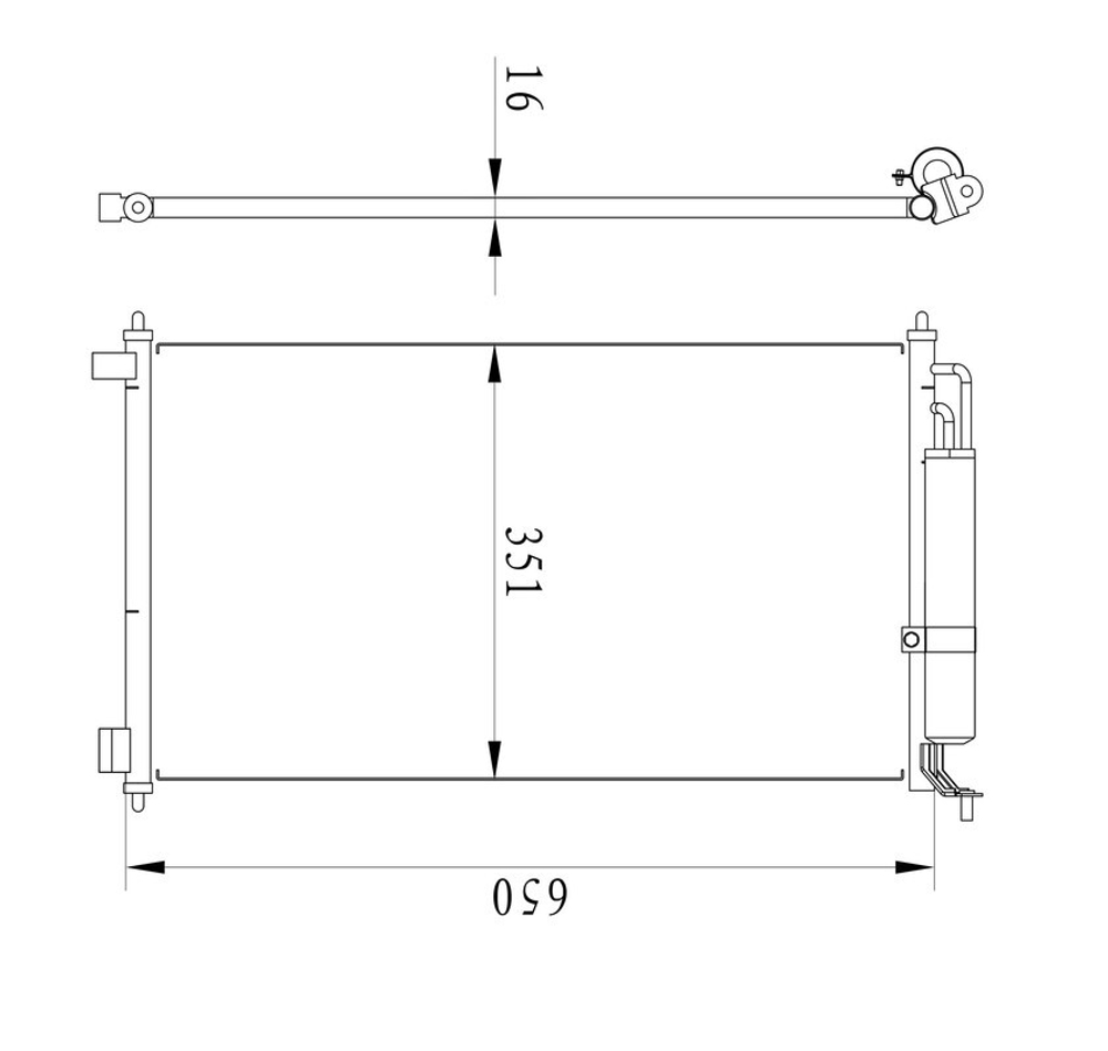 Kular - 86037-KLR - Condenser, air conditioning