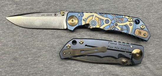 Нож Spartan Blades Harsey Watchworks, сталь S45VN, рукоять - титан