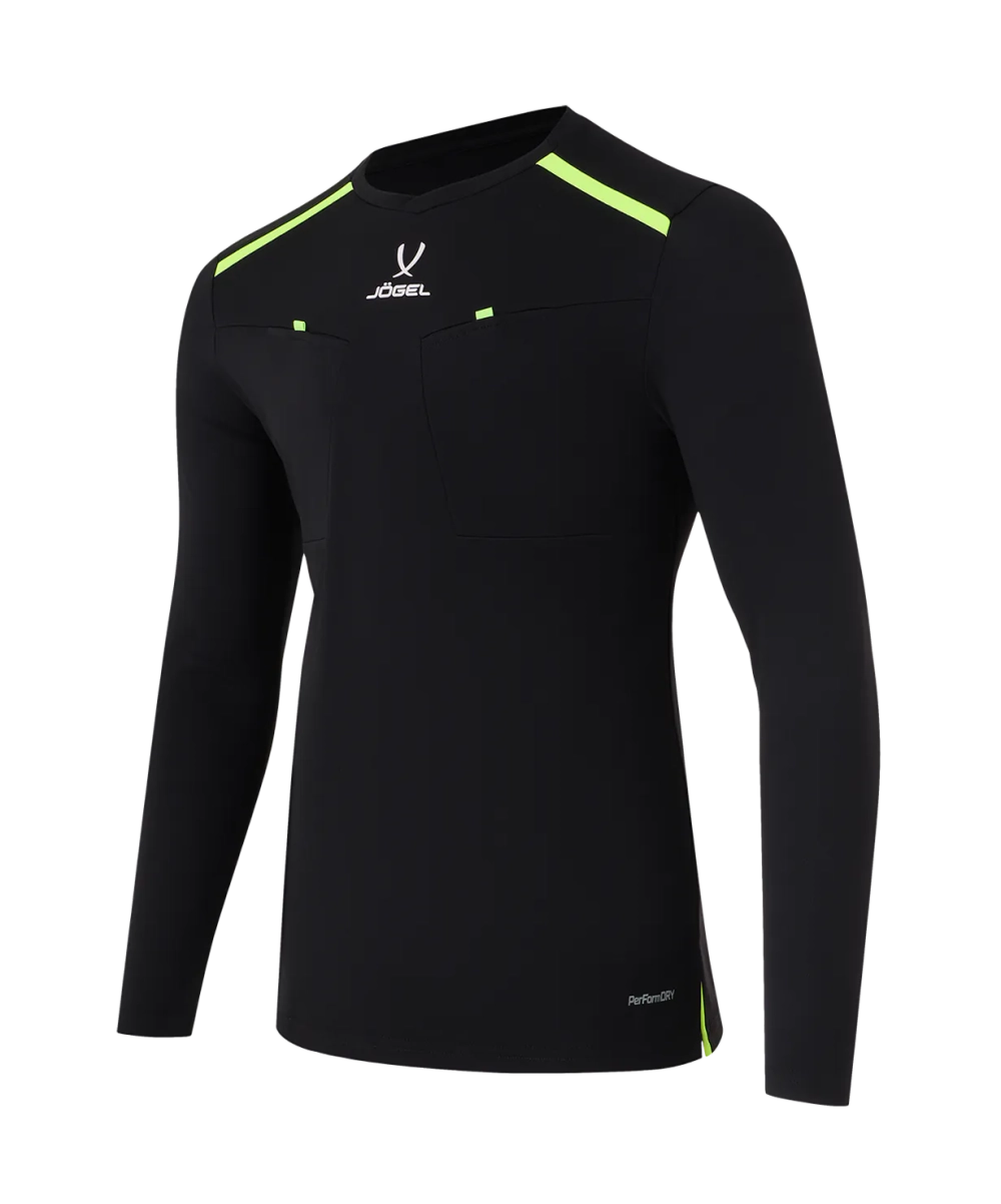 Футболка судейская с длинным рукавом DIVISION PerFormDRY Referee LS Tee, черный