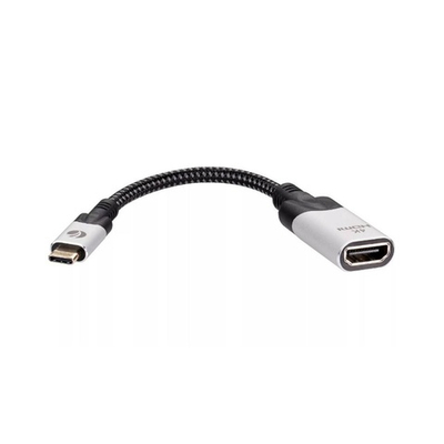 Aдаптер USB 3.1 Type-C (m) - HDMI A (f) 4K@60Hz, 0.15m, Alum, VCOM CU423MV-4K