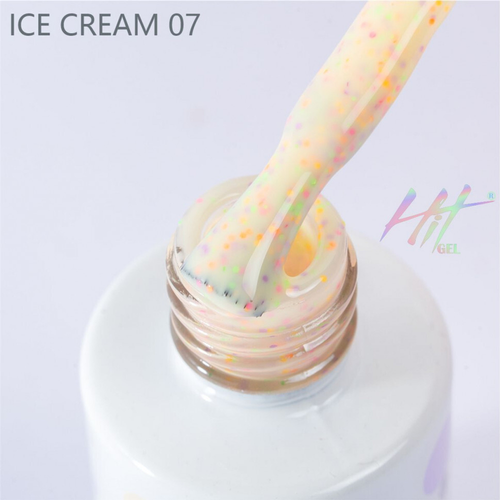 Гель-лак ТМ "HIT gel" №07 Ice cream, 9 мл