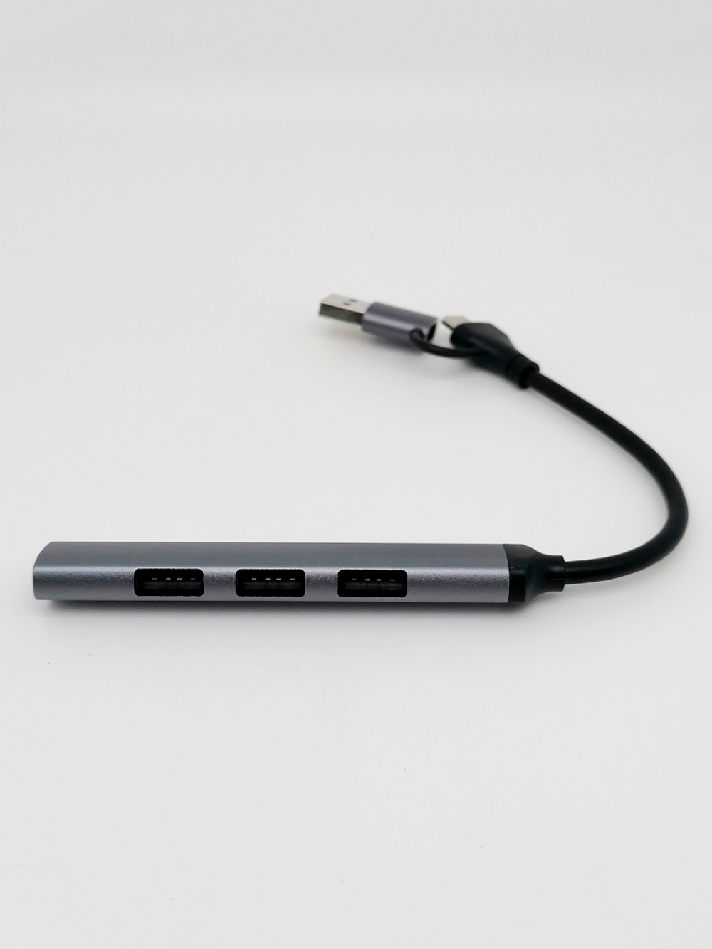 Type-c USB хаб разветвитель переходник hoco HB26 0,2 м