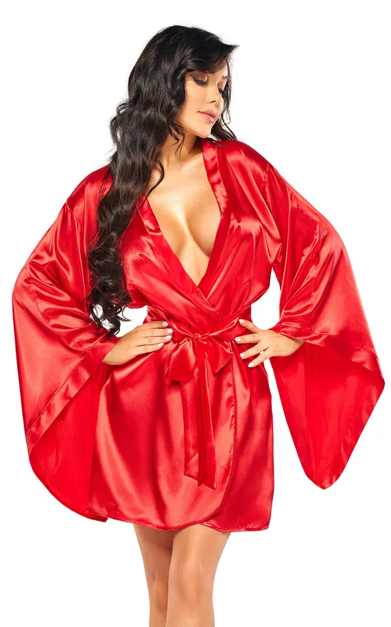 Samira peignoir Red