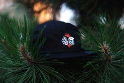 Кепка 5-panel cap Bones Черная