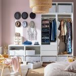 Кофр для хранения IKEA STUK (СТУК), Серый, 55x51x18 см