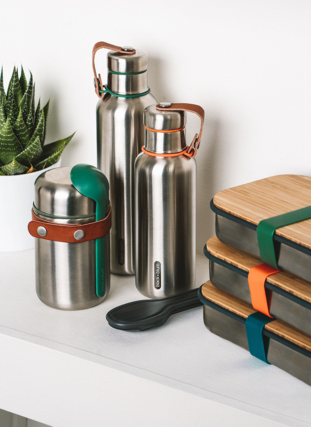 Термос black+blum, food flask, 400 мл, бирюзовый