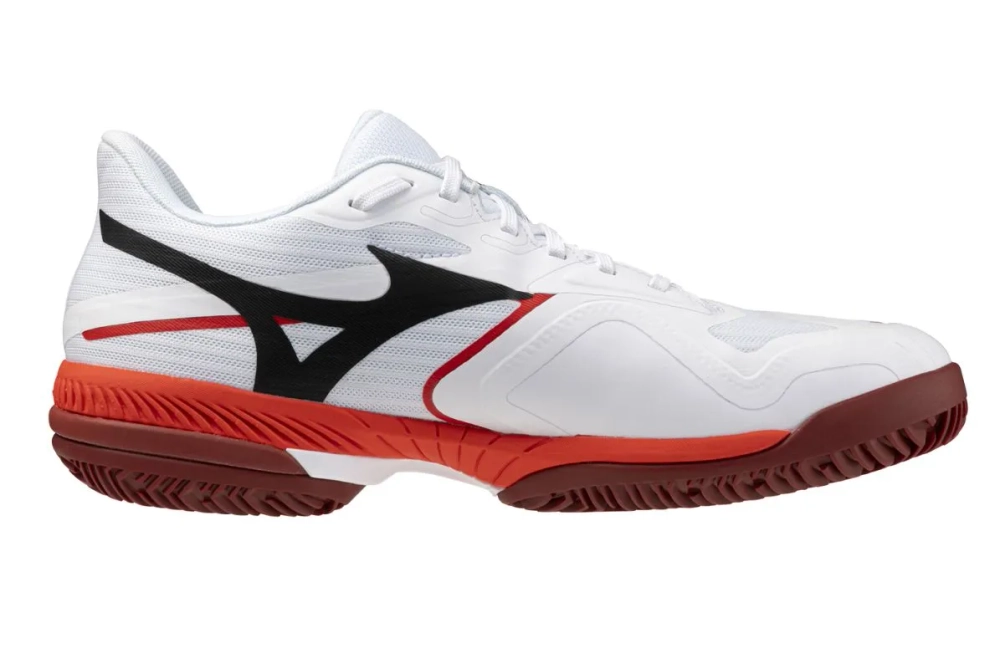 Теннисные кроссовки Mizuno Wave Exceed Court CC - fiery red/white/sun/dried tomato