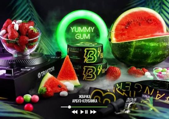 Banger (Yummy Gum (Жвачка Арбуз-клубника)), 100 гр.