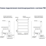 Водяной полотенцесушитель Aquatek Лира П10 500x800 AQ KP1080BL Черный муар