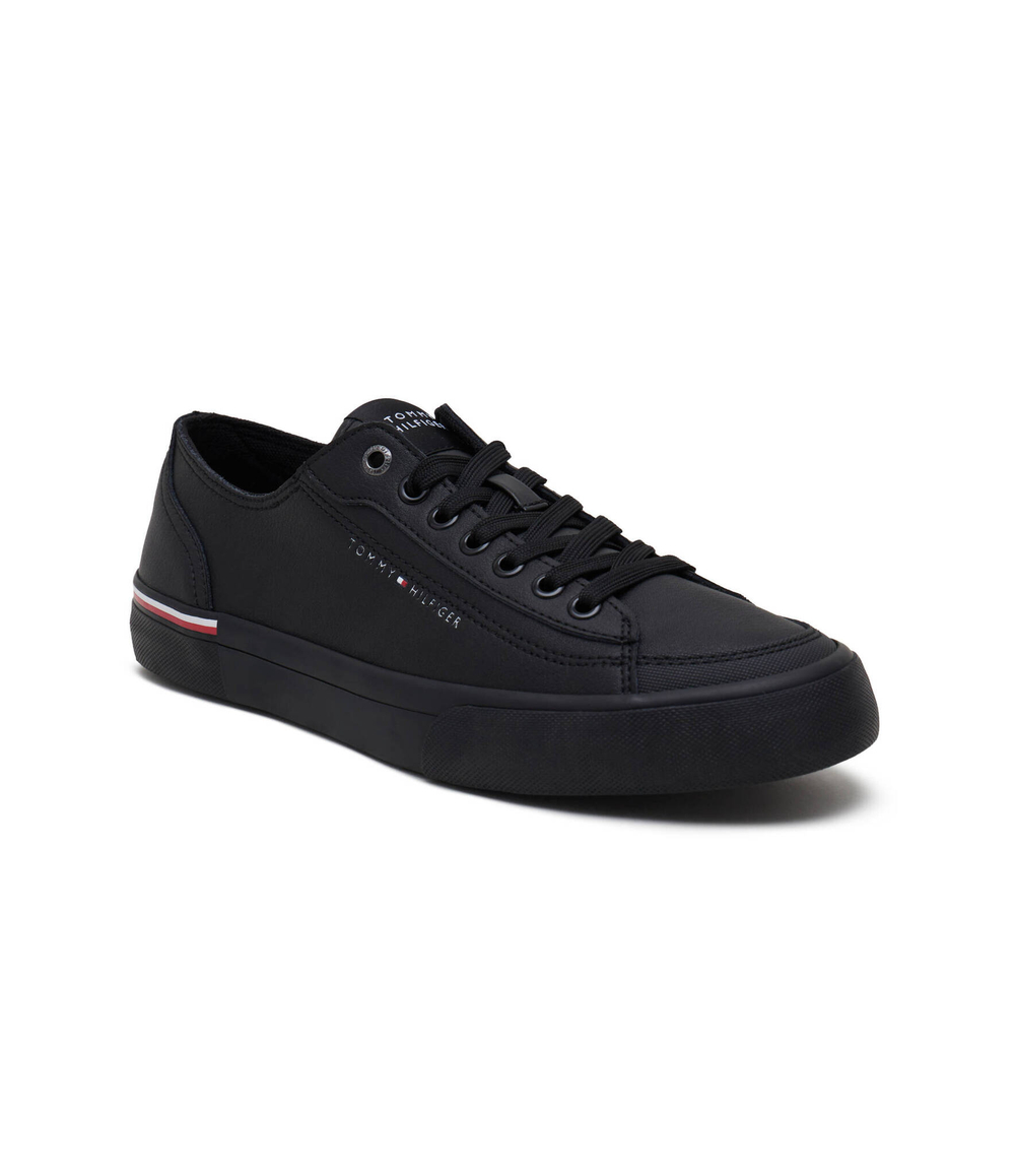 Кожаные кроссовки Tommy Hilfiger - черный(FM0FM04953)