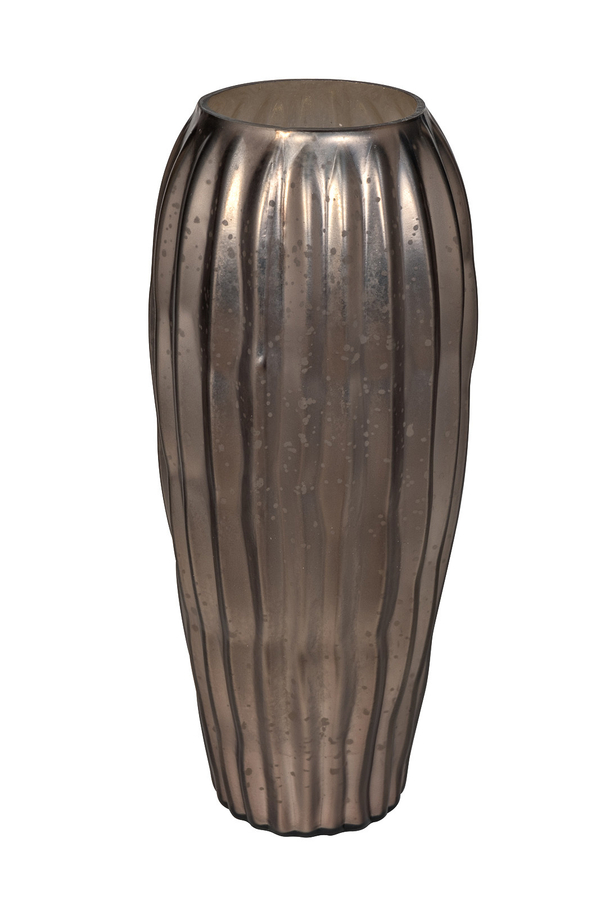 Ваза стеклянная 15.5x47см Garda Decor черный оникс