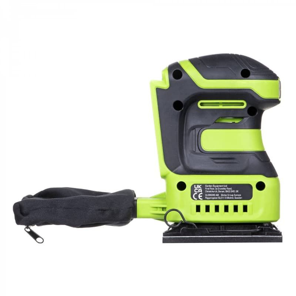 Плоская шлифовальная машина Greenworks G24SS14, 24V, 115x140мм, 5500 об/мин, амплитуда 1,6 мм, без АКБ и ЗУ (3100507)