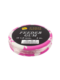 Фидер гам амортизатор для рыбалки Fish Crystal (Feeder Gum) прозрачный 1.0/4м