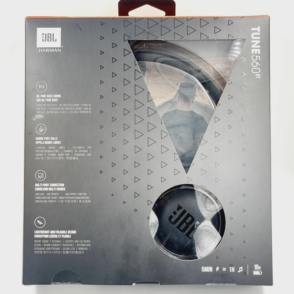Bluetooth-наушники Tune 560BT, черные, стереогарнитура (Китай)