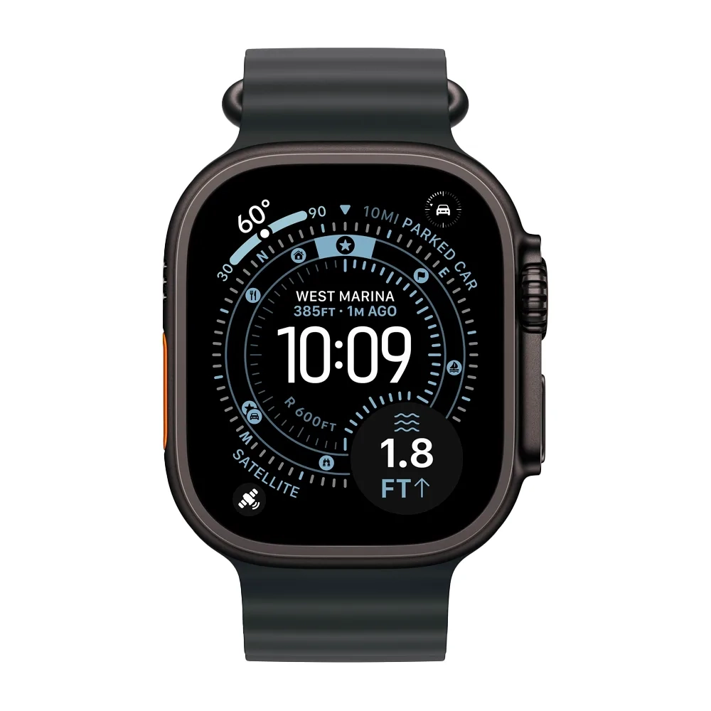 Умные часы Apple Watch Ultra 3 (2025) GPS + Cellular, 49mm, Black Titanium Case with Black Ocean Band