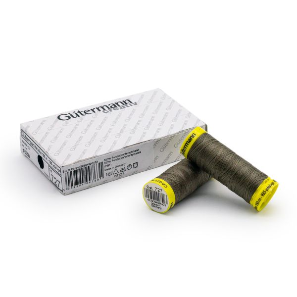 Нитки для трикотажа Gutermann Maraflex 120 (150 метров), 5 кат. | 727 дымч. серо-зеленый