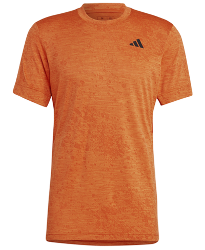 Футболка мужская теннисная Adidas Tennis Freelift Crew T-Shirt - preloved red/black