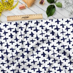 Ткань шелк Армани акварельные крестики