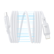 USB-C Кабель Baseus PicoGo Magnetic Liquid Charging+Data 240W 1m - Moon White