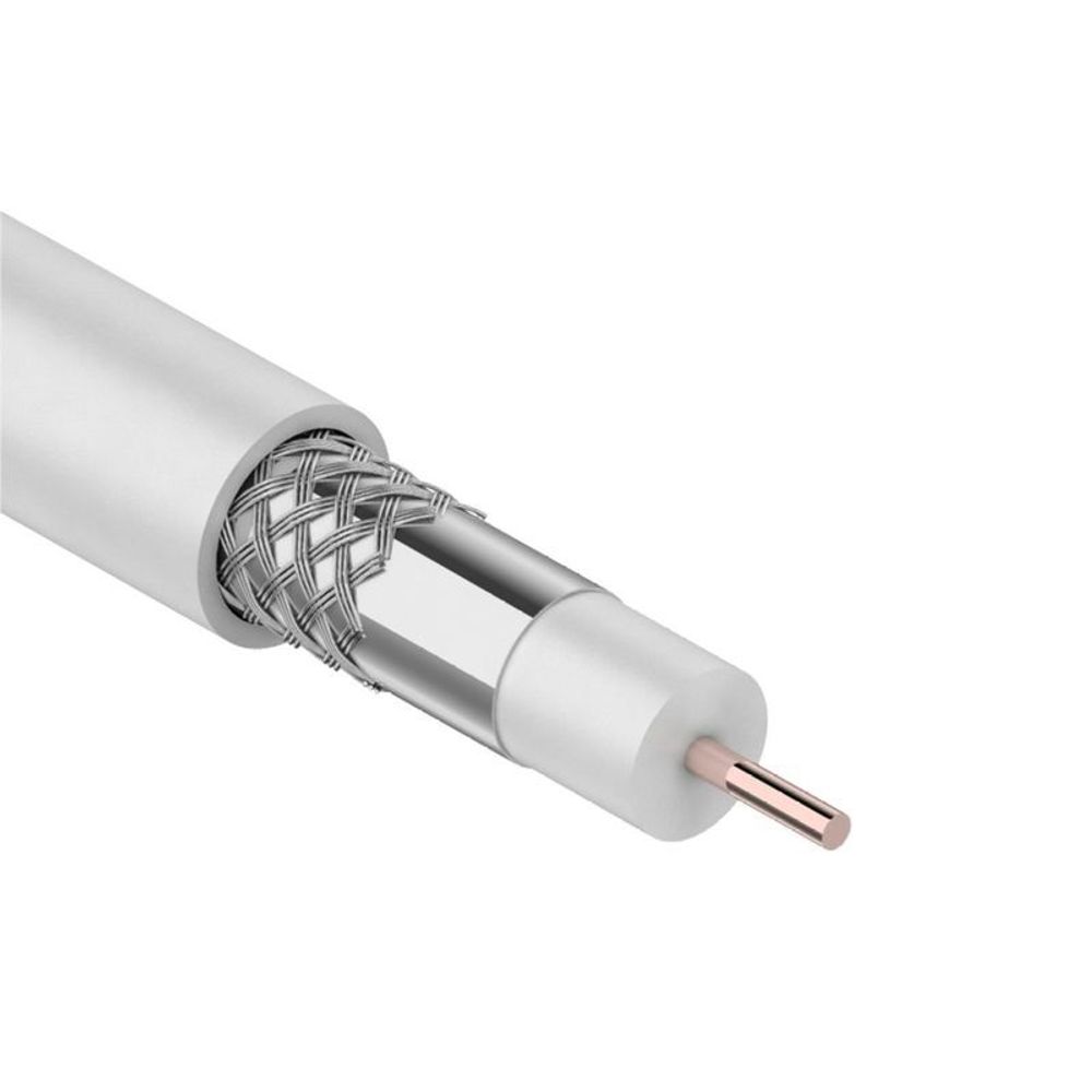 Кабель телевизионный RG6 100 м на отрез Кабель телевизионный RG6 100 м на отрез