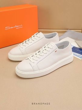 Кеды белые от Santoni BP5-546620
