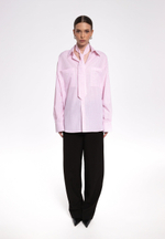 «Evi’s shirt» Базовая рубашка из плотного хлопка с галстуком.
