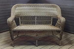 Двухместный плетеный диван из ротанга МЭДИСОН "MADISON" арт.М03195 brown