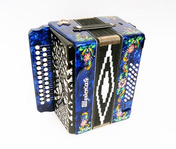 S51XL-A-BL Гармонь "Шуйская" 25х25-III, синяя, Шуйская гармонь