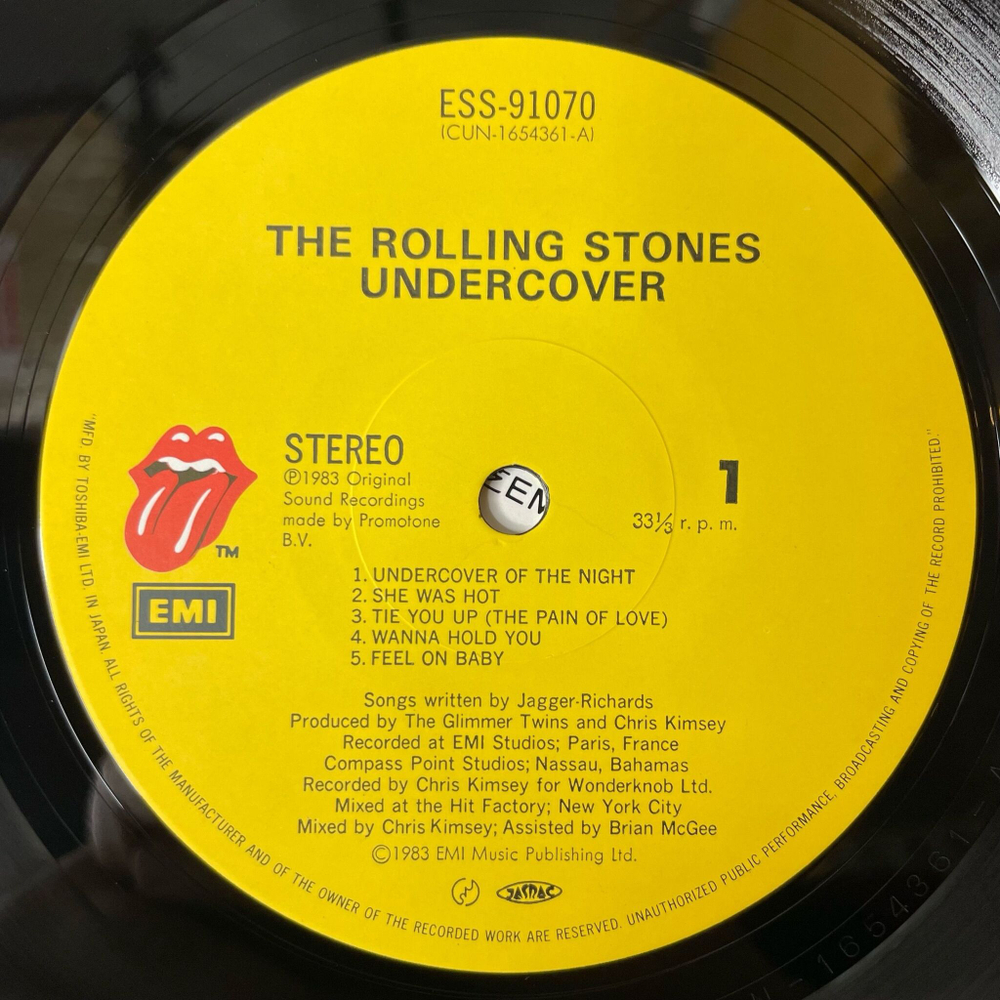 Винтажная виниловая пластинка LP The Rolling Stones Undercover (Japan 1983) (Obi) She Was Hot