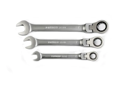 Ключ комбинированный трещоточный с шарниром 8мм PATRON P-75708F