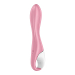 Розовый вибромассажер 20,9см с функцией расширения Satisfyer Air Pump Vibrator 2
