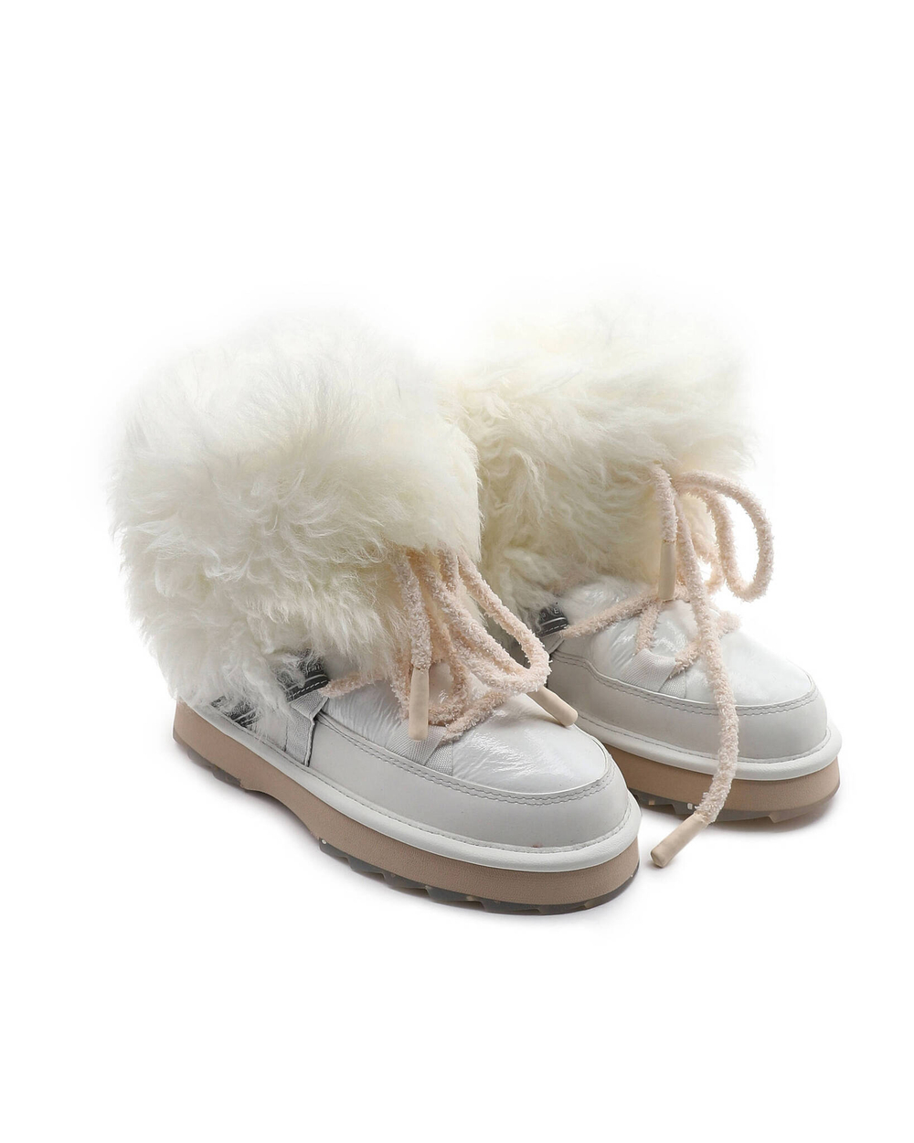 Кожаные угги blurred glossy EMU Australia - белый(W12812)