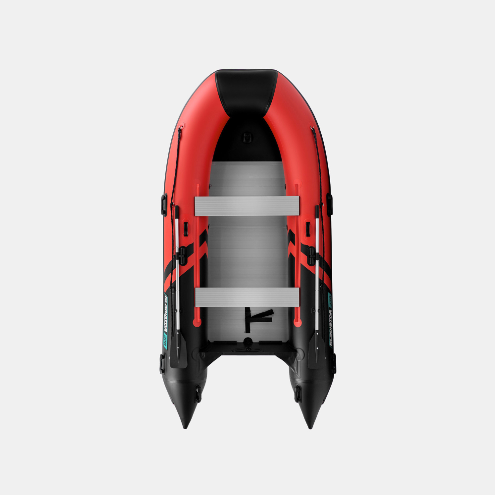 Надувная лодка GLADIATOR C370AL красно-черный
