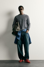 ЖАККАРДОВАЯ ФУТБОЛКА В ПОЛОСКУ — ZARA · 1887/305