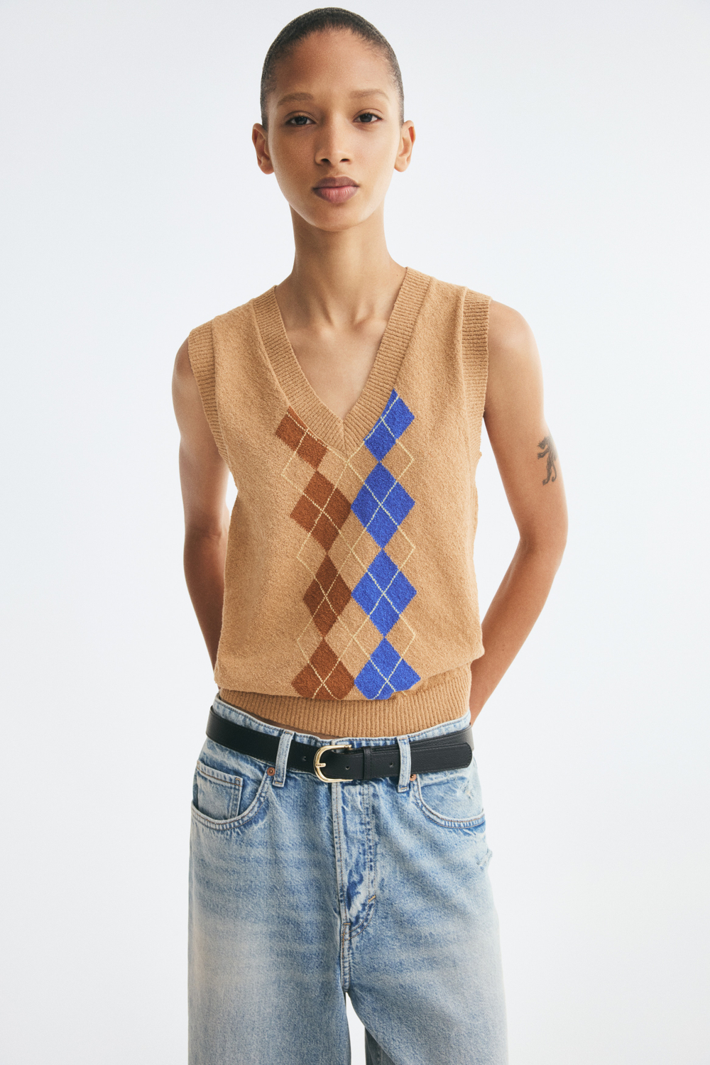 Жаккардовый свитер - H&M