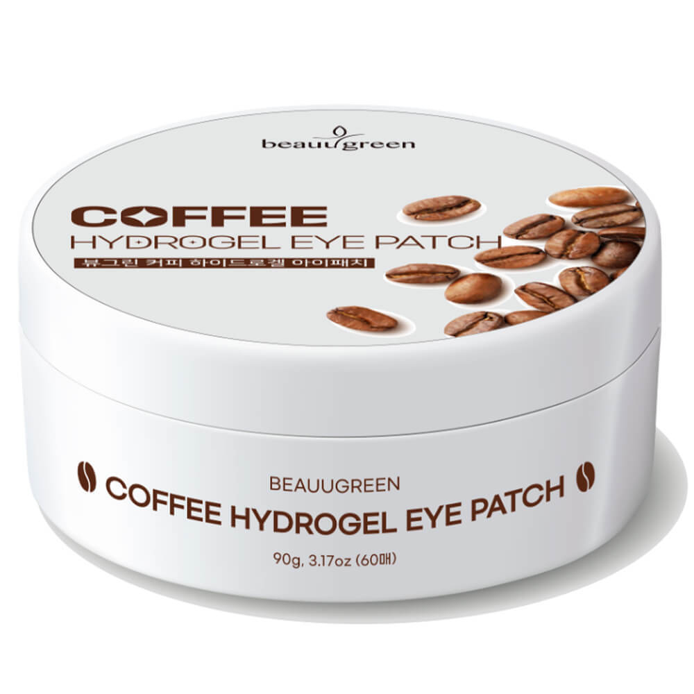 Патчи тонизирующие с кофеином BeauuGreen Coffee Hydrogel Eye Patch, 60 шт