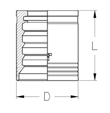 Муфта DN 25 4SP/4SH/3SPC (с зачисткой)
