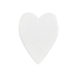 Заготовка пластиковая Сердце, 10х7.5х0.3 см, 10 шт, плоское, PLB-013 Love2art