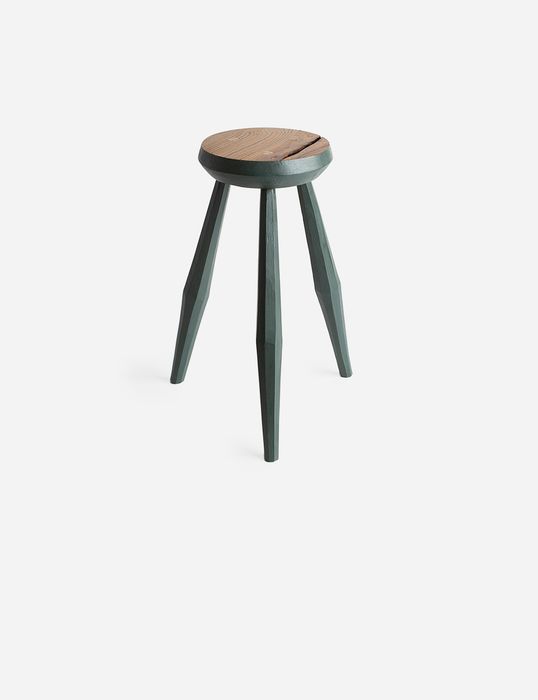 Табурет JW Anderson Home Elm and Ash Round Milking Stool in Green