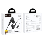 Гарнитура HOCO M1 Pro, вакуумные, разъем Jack, кабель 1.2 м Black