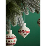 Набор ёлочных украшений с подсветкой festive embroidey из коллекции new year essential, 4 шт.