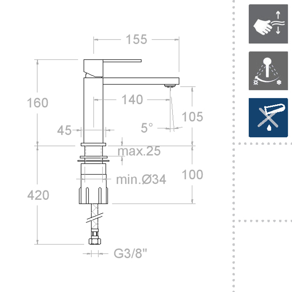 Смеситель KUATRO NK 4902 схема
