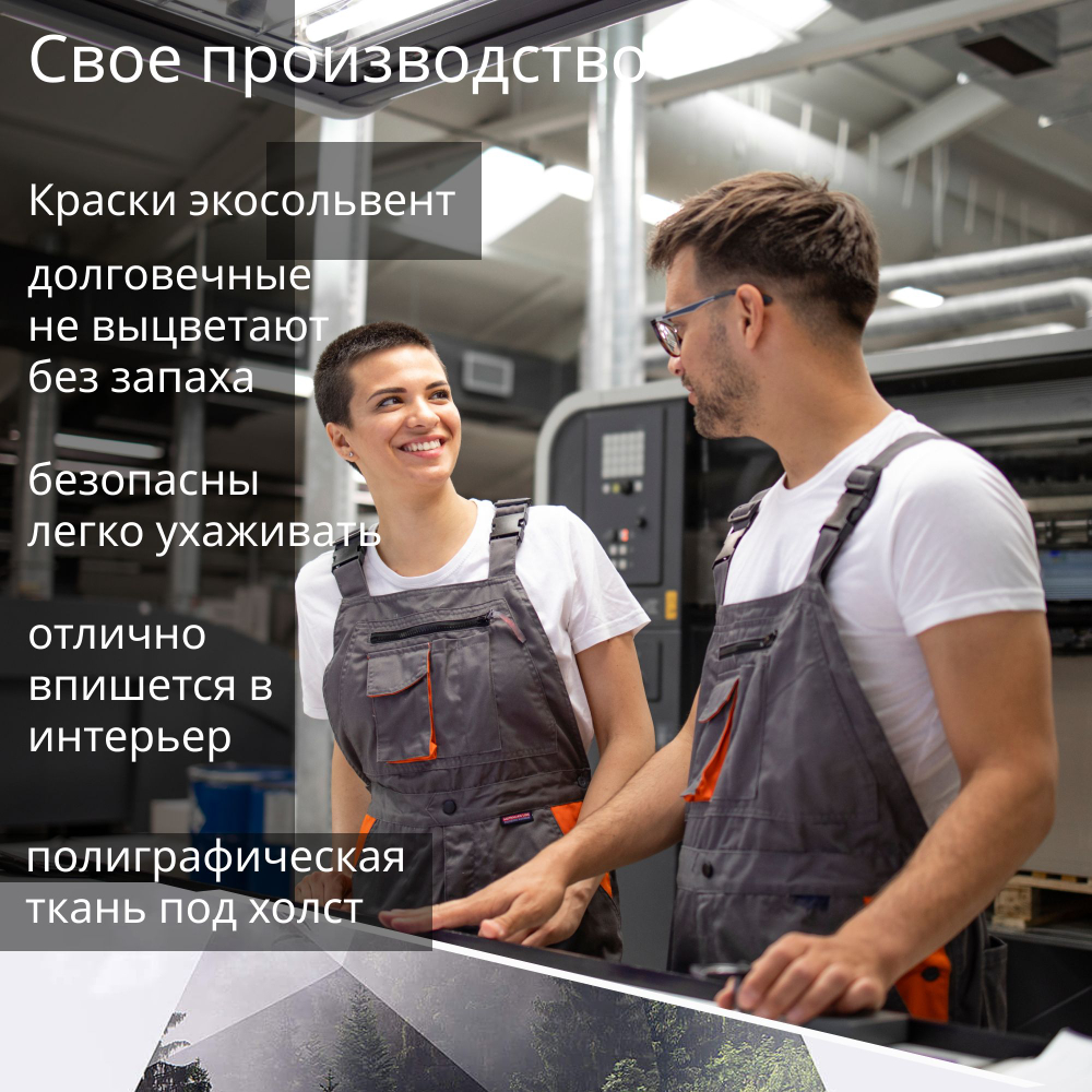 Картина на стену "Медведь" 50х70см 1шт.