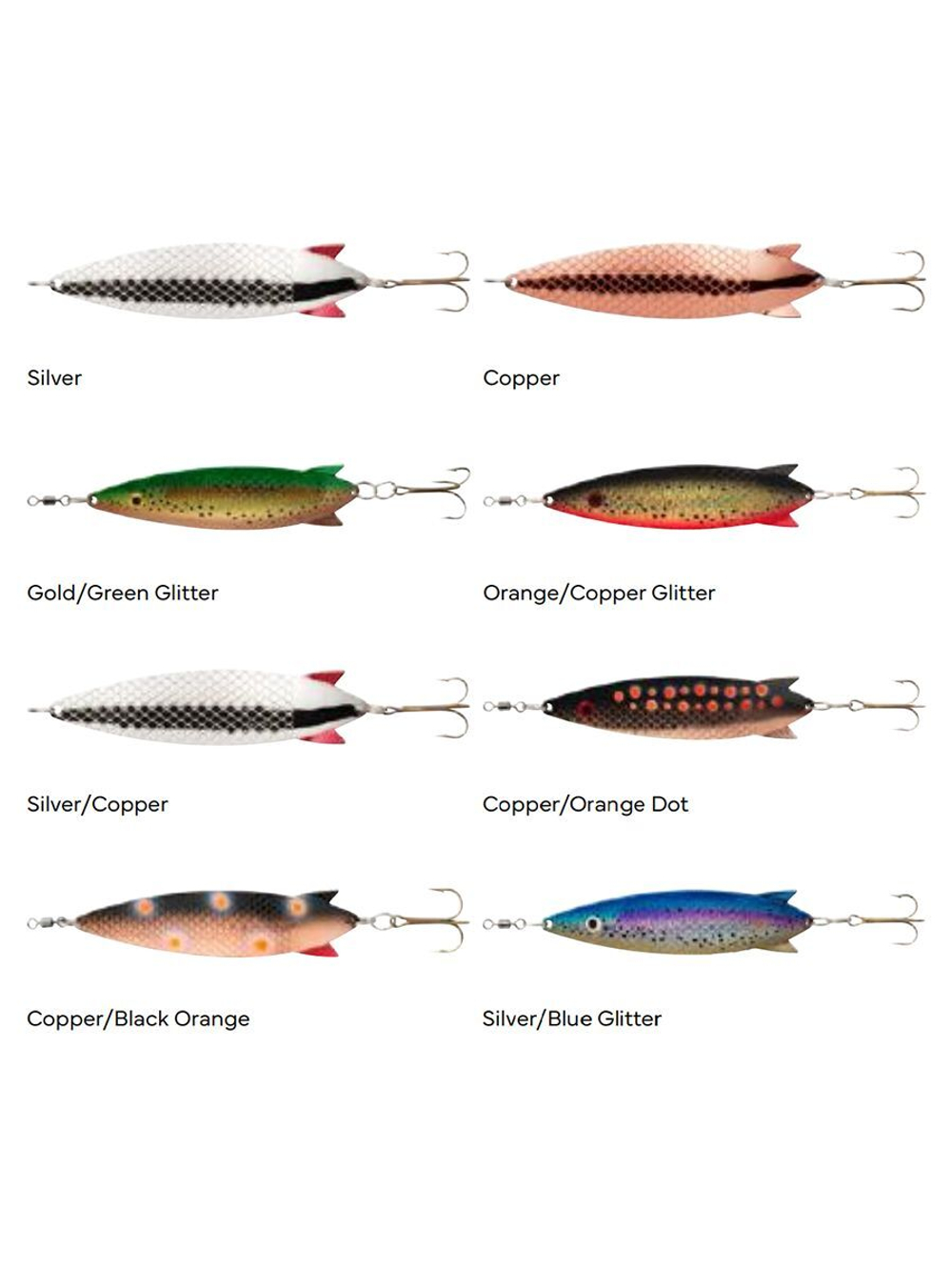 Блесна колеблющаяся Abu Garcia Toby Salmo, 30 г, OR/Copper Glitter