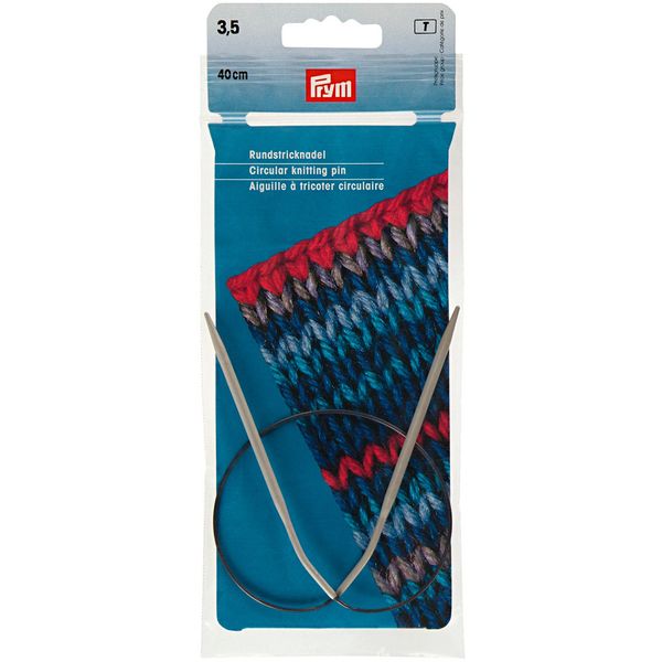 Спицы круговые ⌀3.5 мм, 40 см, 1 шт, Prym 211245