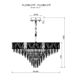 Люстра подвесная Delight Chrome FL1088-27P, E14х27