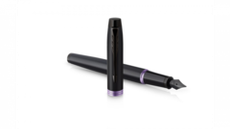 Перьевая ручка Parker IM Vibrant Rings Flame Amethyst Purple, перо:F, цвет чернил: blue, в подарочной упаковке.