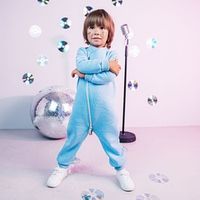 Комбинезон косуха с клапаном "Светлый деним" утепленный