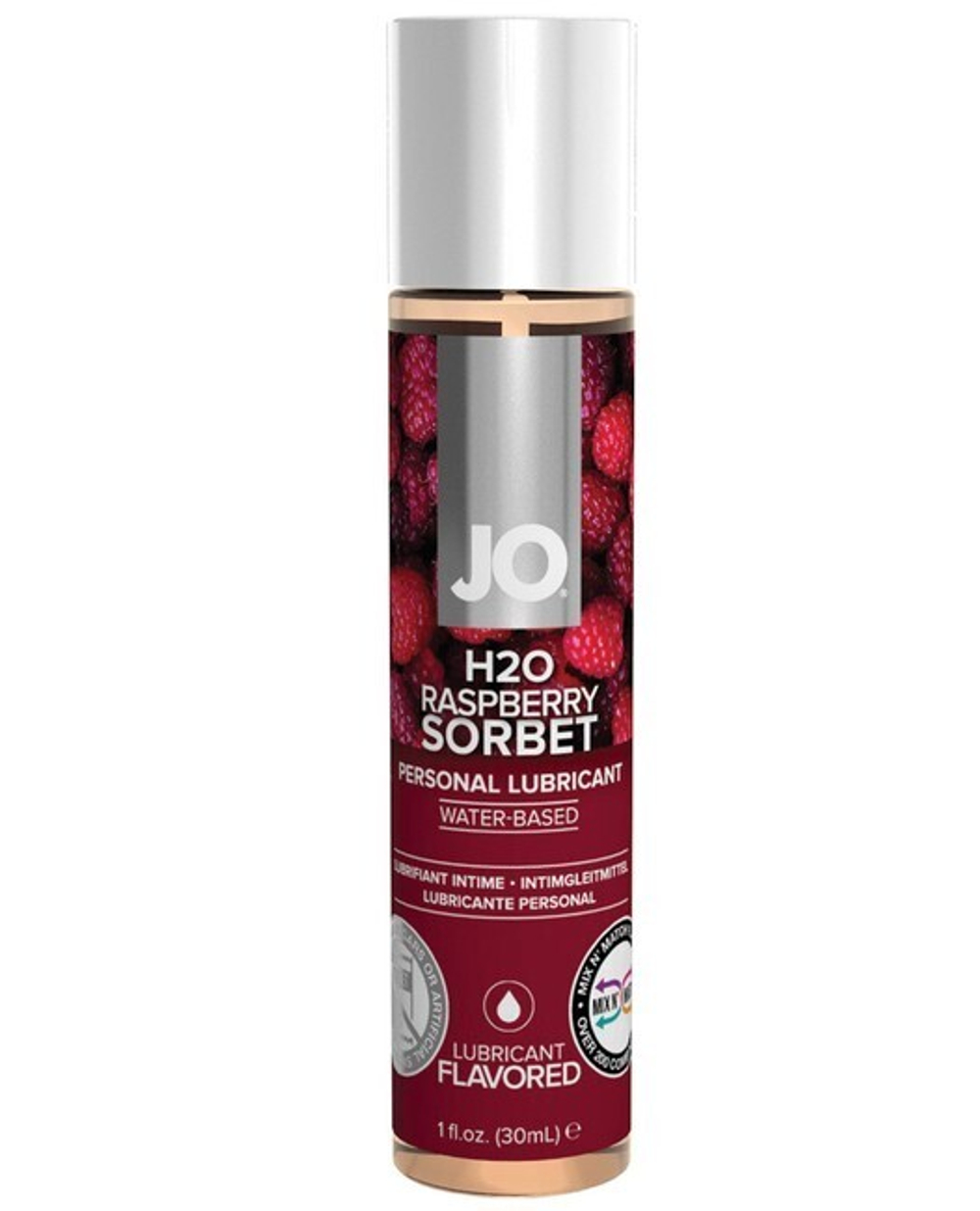 Ароматизированный любрикант JO Flavored Raspberry Sorbet Малиновый щербет 30 мл