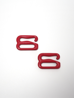Кольцо, регулятор, крючок для бюстгальтера красный 1 см